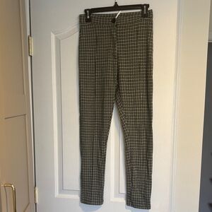 Free People Men's Black and White Patterned Pants